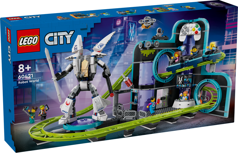 LEGO CITY MONTAGNE RUSSE DI ROBOT WORLD 60421