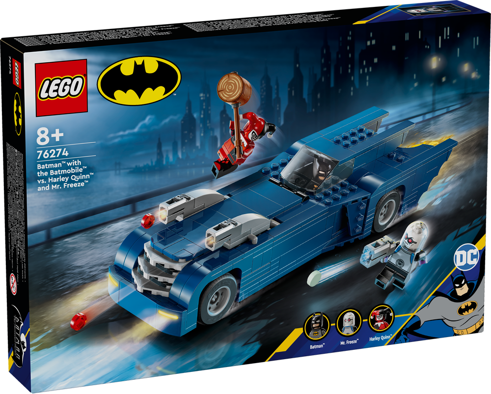 LEGO SUPER HEROES BATMAN CON BATMOBILE VS. HARLEY QUINN E MR. FREEZE 76274