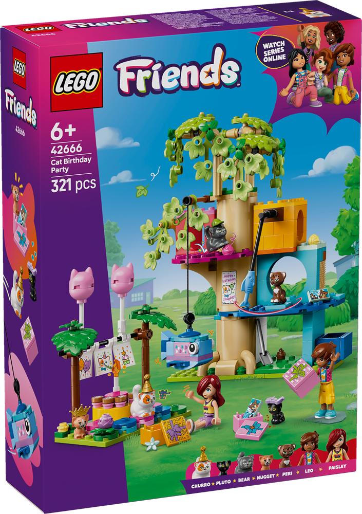 LEGO LEGO FRIENDS FESTA DI COMPLEANNO FELINA E CASA SULL’ALBERO 42666