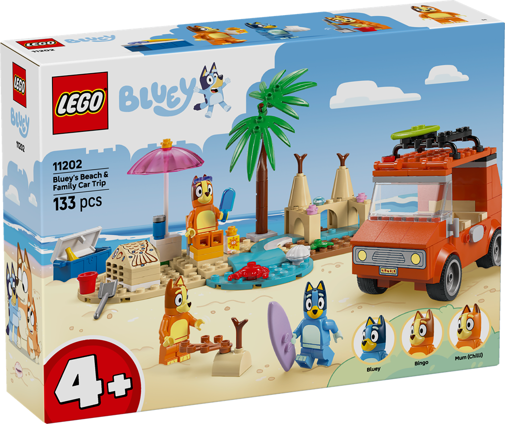 LEGO BLUEY VACANZA SULLA SPIAGGIA DELLA FAMIGLIA DI BLUEY 11202