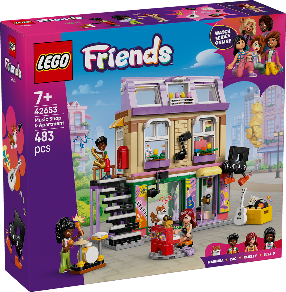LEGO LEGO FRIENDS NEGOZIO DI MUSICA E APPARTAMENTO 42653