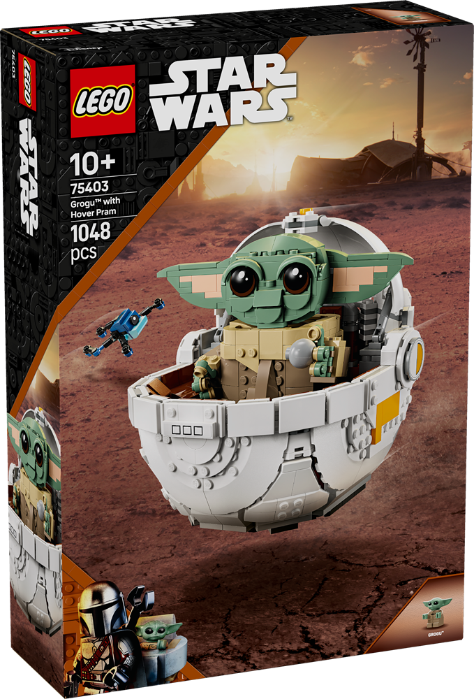 Giocattolo Star Wars – Grogu Con Carrozzina Hover, Figura Da 15 Cm, Per Bambini Dai 4 Anni, Ispirato Alla Serie The Mandalorian