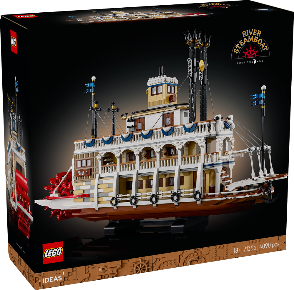 LEGO LEGO IDEAS BATTELLO A VAPORE FLUVIALE 21356