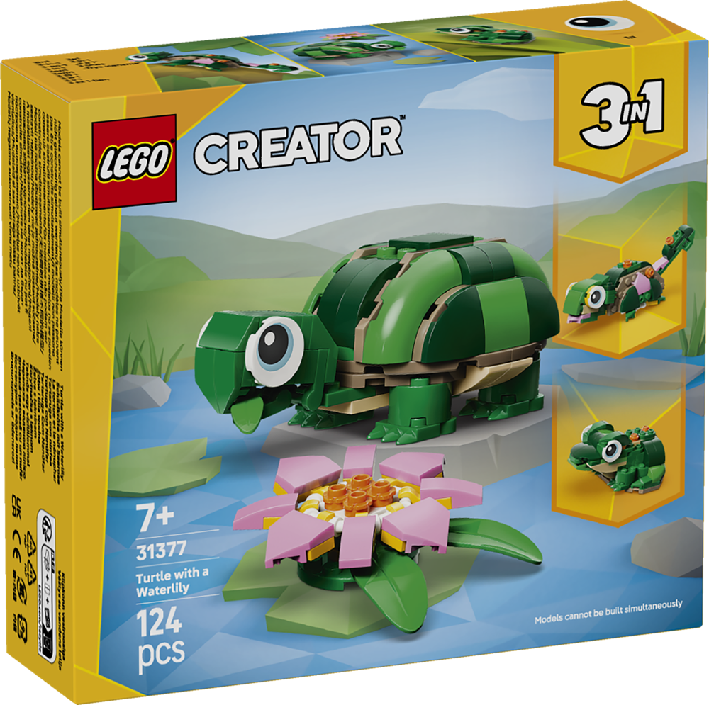 LEGO CREATOR TARTARUGA CON FIORE DI NINFEA 31377