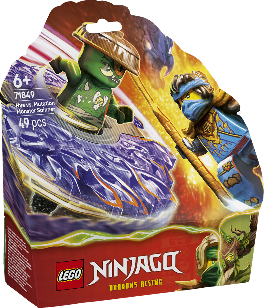 LEGO NINJAGO NYA CONTRO SPINNER MOSTRO DELLA MUTAZIONE 71849