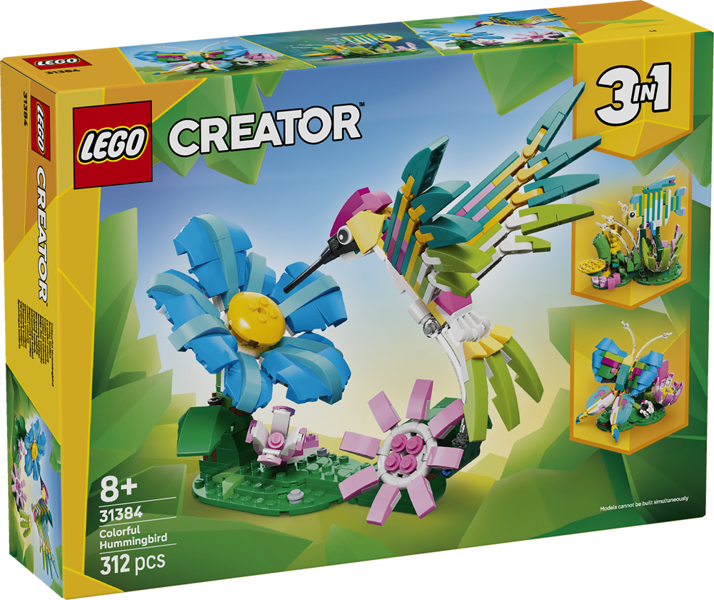 LEGO LEGO CREATOR ANIMALI SELVATICI: COLIBRÌ VARIOPINTO 31384