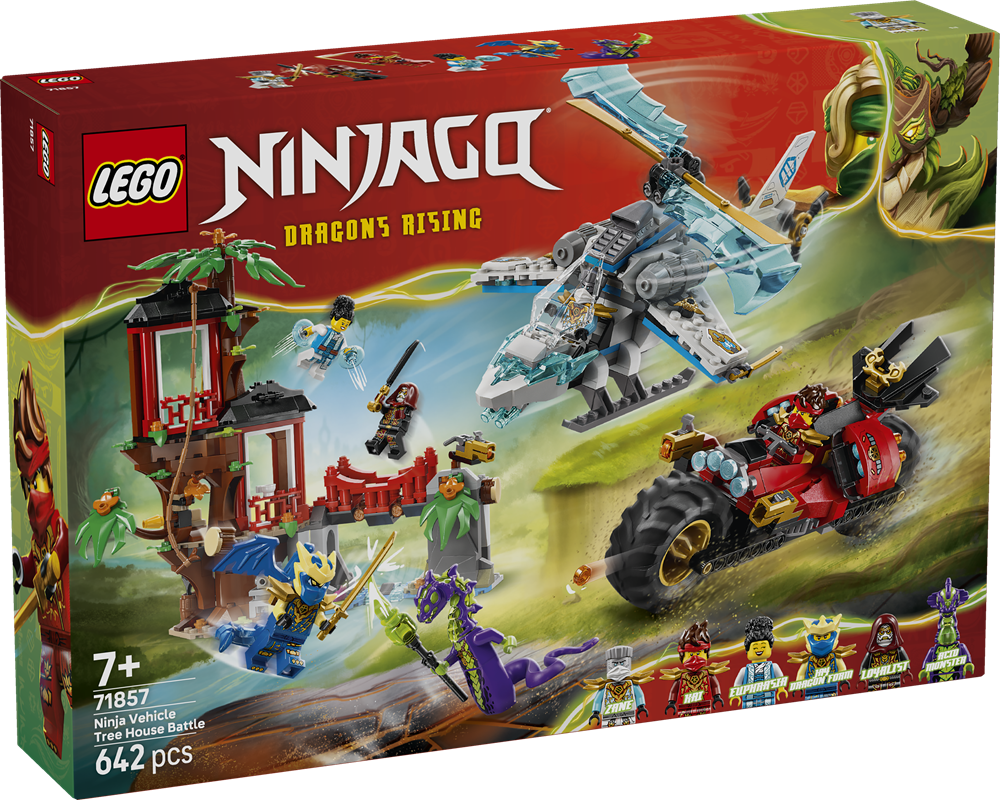 LEGO NINJAGO BATTAGLIA ALLA CASA SULL’ALBERO CON VEICOLO NINJA 71857