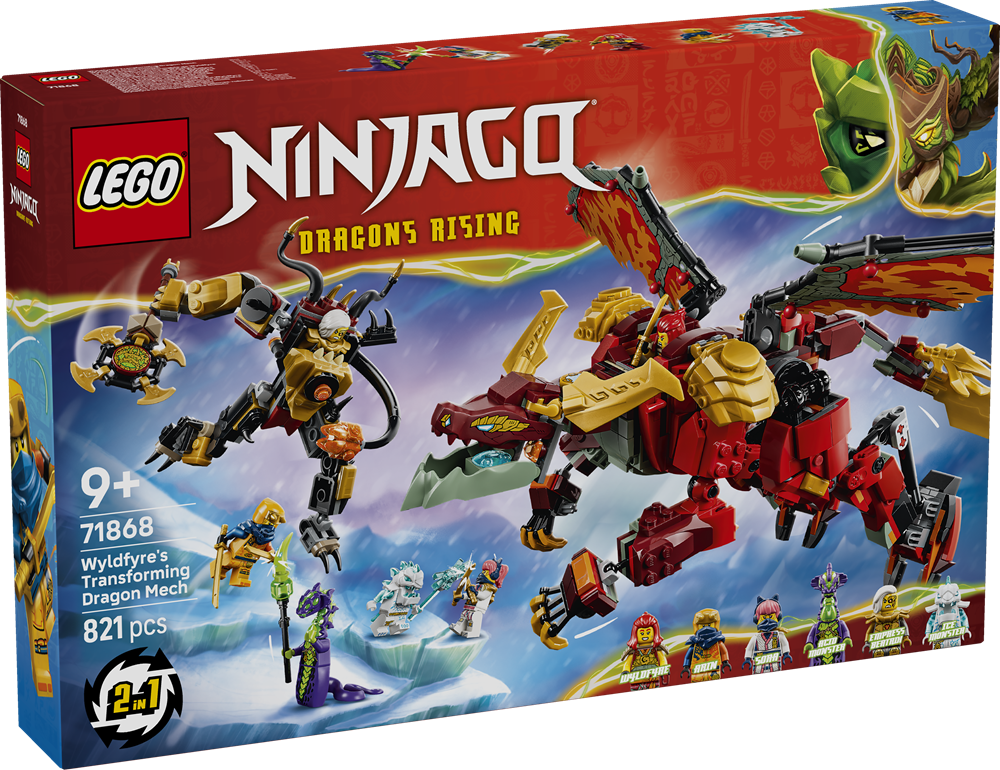 LEGO NINJAGO MECH DRAGO MUTAFORMA DI WYLDFYRE 71868