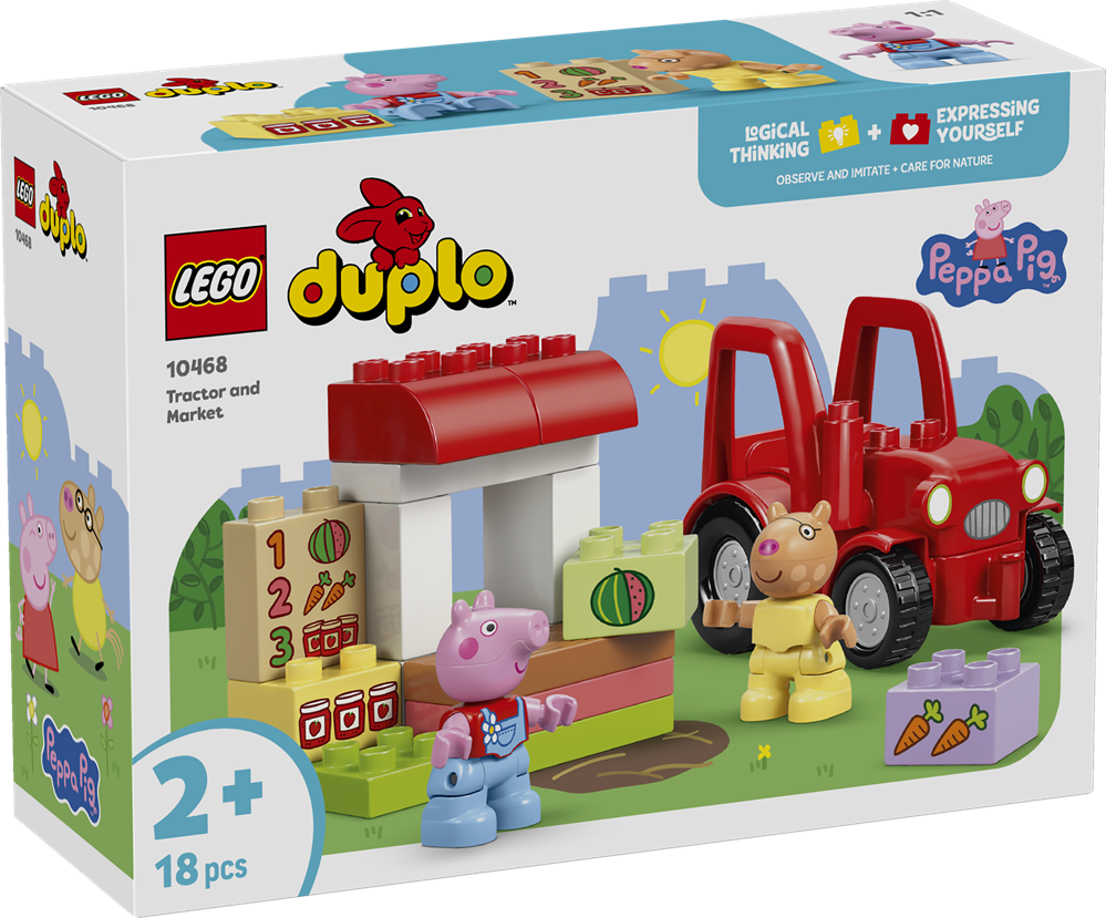 LEGO DUPLO PEPPA PIG TRATTORE E MERCATO 10468