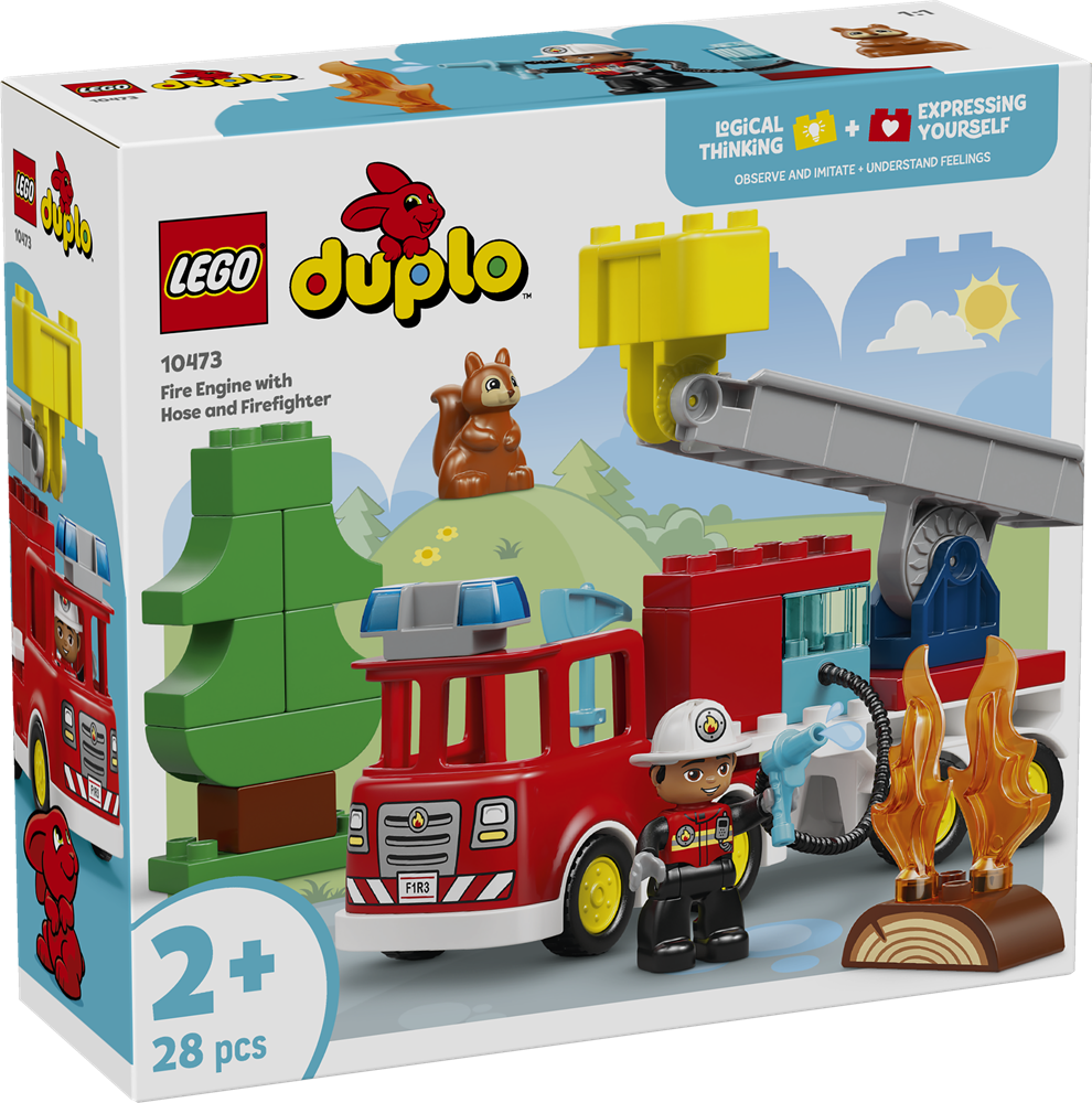 LEGO DUPLO TOWN AUTOPOMPA CON MANICHETTA E POMPIERE 10473