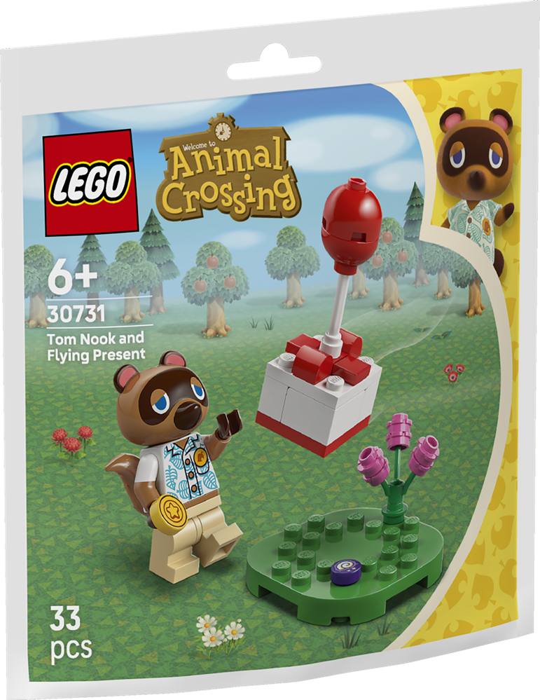 LEGO ANIMAL CROSSING TOM NOOK CON REGALO VOLANTE 30731