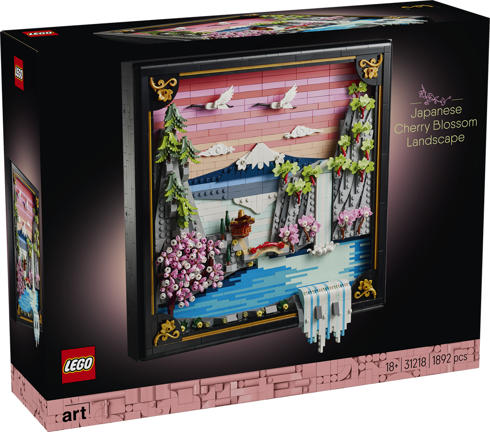 LEGO ART PAESAGGIO GIAPPONESE CON CILIEGI FIORITI 31218