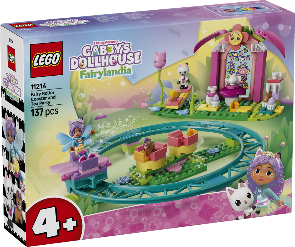 LEGO GABBY'S DOLLHOUSE MONTAGNE RUSSE FATATE E TEA PARTY 11214