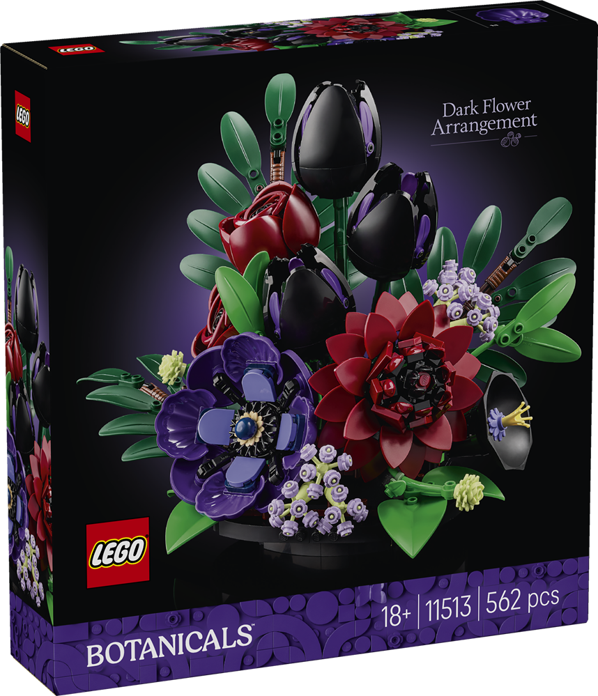 LEGO BOTANICALS COMPOSIZIONE DI FIORI SCURI 11513