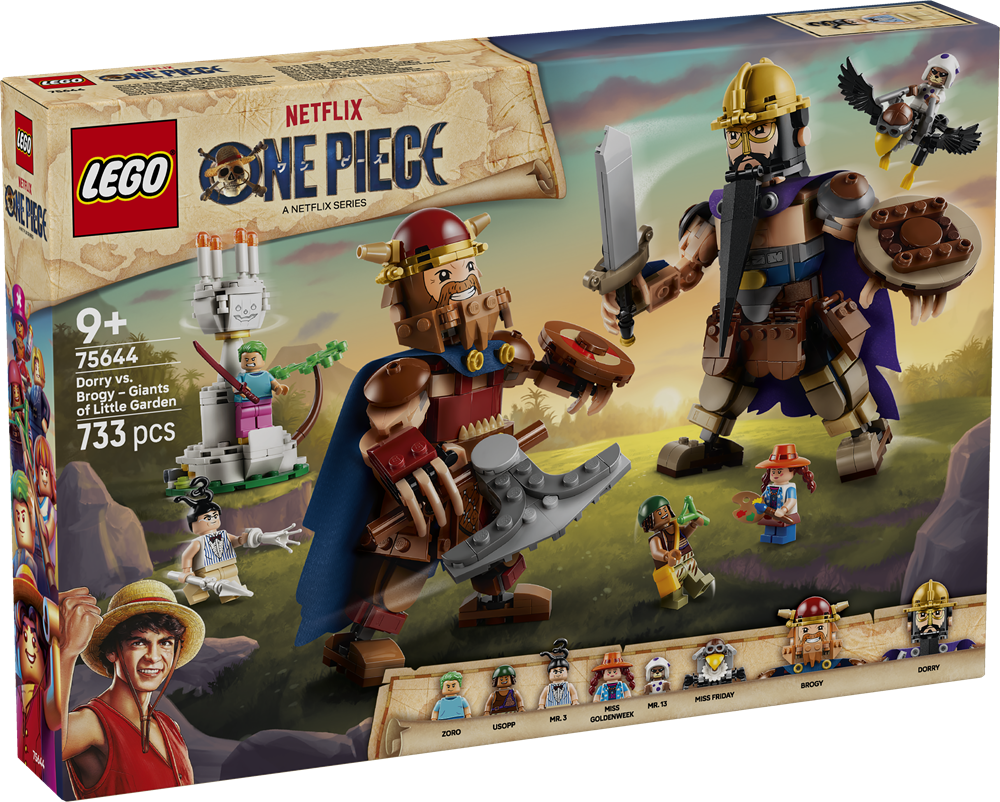 LEGO ONE PIECE DORI CONTRO BROGI – GIGANTI DI LITTLE GARDEN 75644