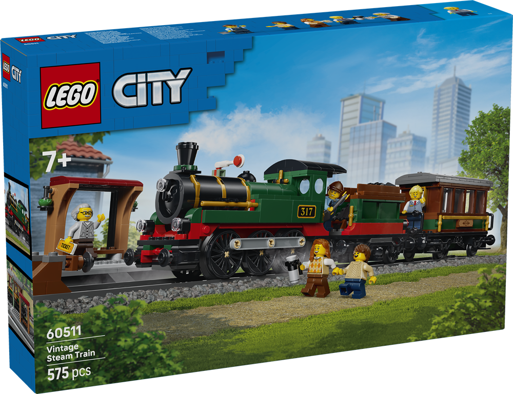 LEGO CITY TRENO A VAPORE VINTAGE 60511