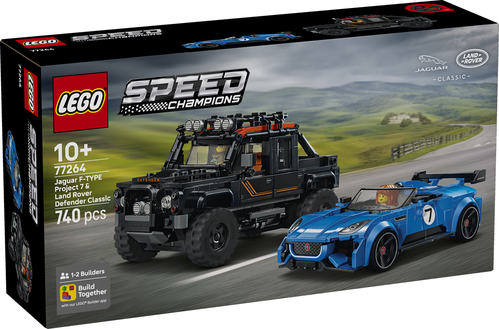 LEGO SPEED CHAMPIONS JAGUAR PROJECT 7 E LAND ROVER DEFENDER 77264