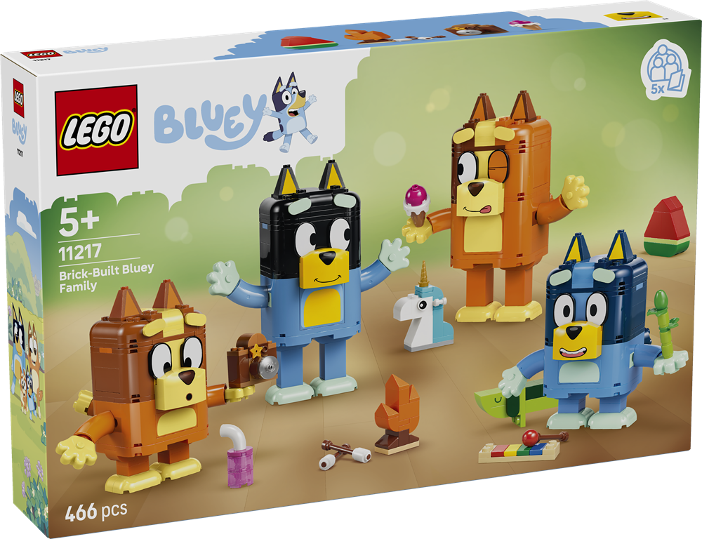 LEGO BLUEY FAMIGLIA BLUEY IN MATTONCINI 11217