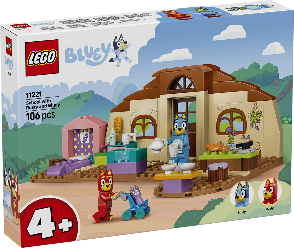 LEGO BLUEY A SCUOLA CON RUSTY E BLUEY 11221