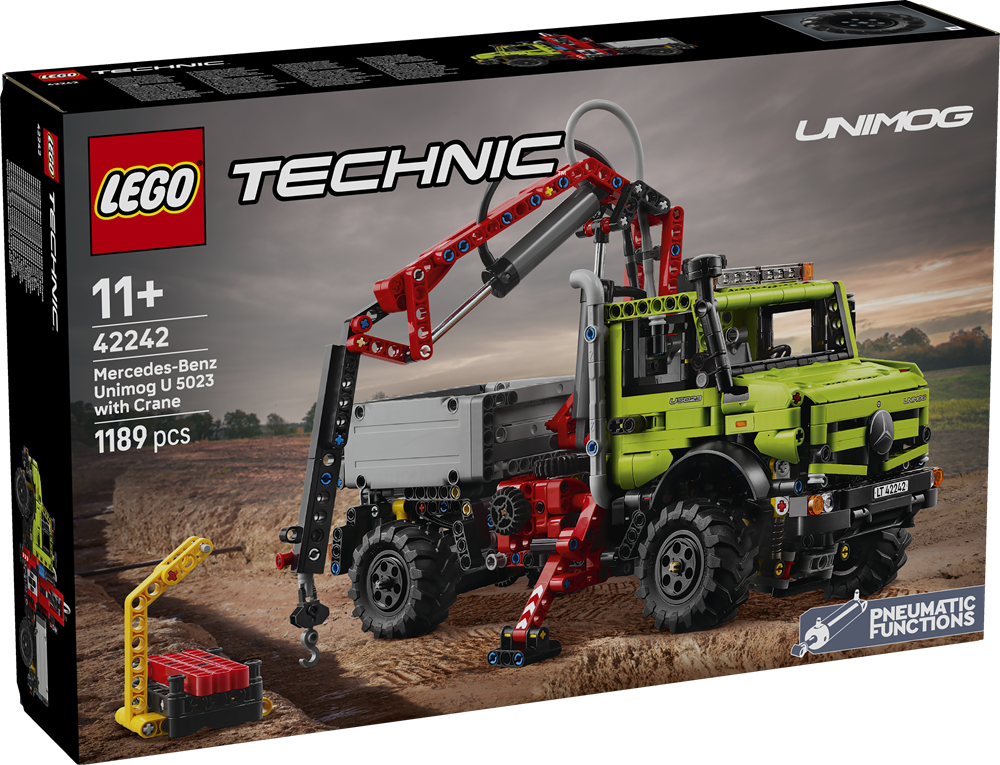 LEGO TECHNIC MERCEDES-BENZ UNIMOG U 5023 CON GRU 42242