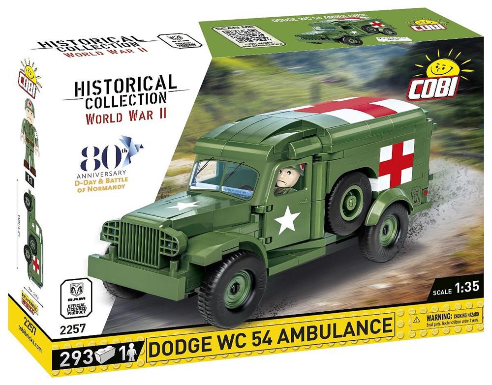 COBI HISTORICAL COLLECTION WWII DODGE WC-54 AMBULANZA 2257