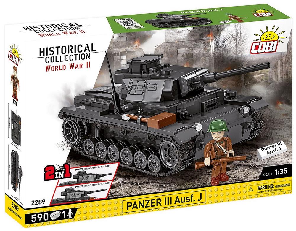 COBI HISTORICAL COLLECTION WWII PANZER III AUSF.J 2289