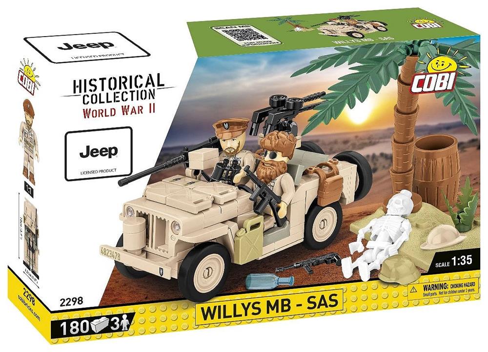 COBI HISTORICAL COLLECTION WWII WILLYS MB-SAS 2298