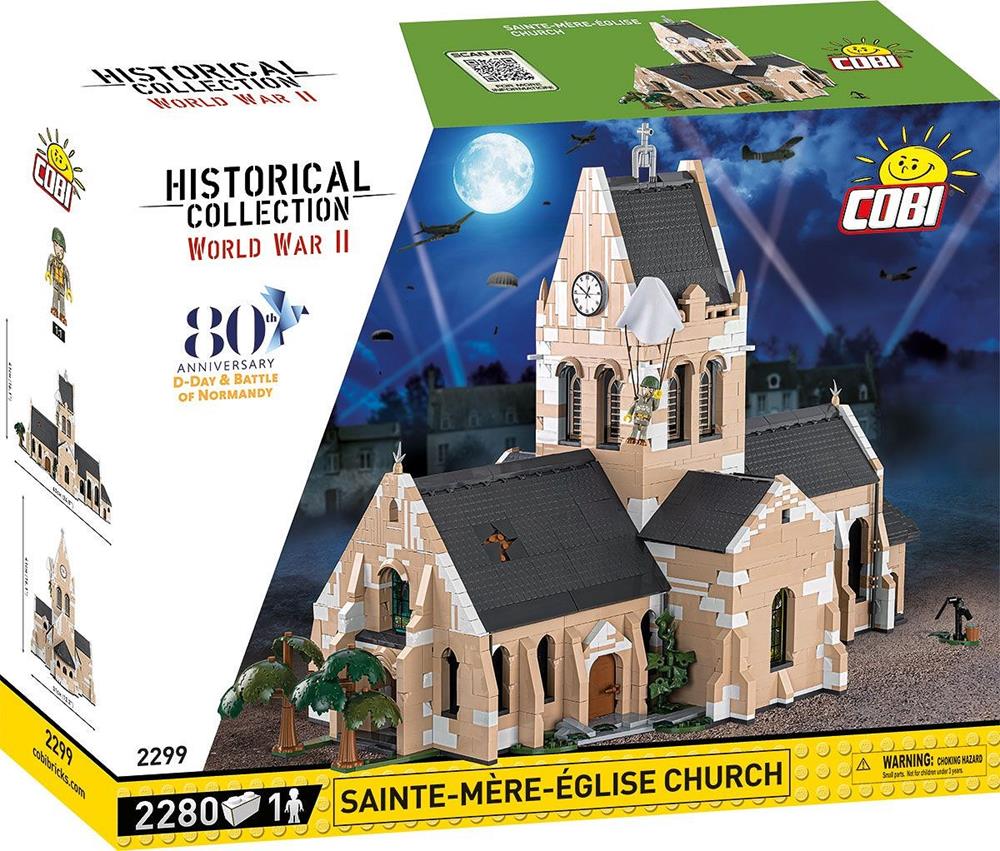 COBI HISTORICAL COLLECTION WWII SAINTE-MÈRE-ÉGLISE CHURCH 2299
