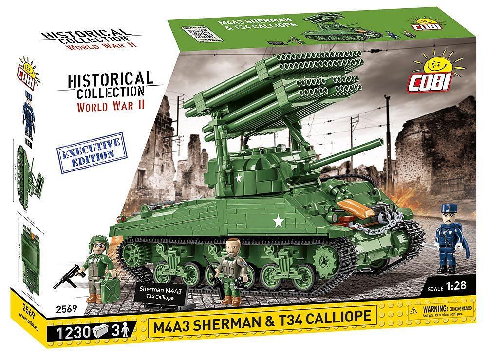 COBI HISTORICAL COLLECTION M4A3 SHERMAN & T34 CALLIOPE - EXECUTIVE EDITON 2569