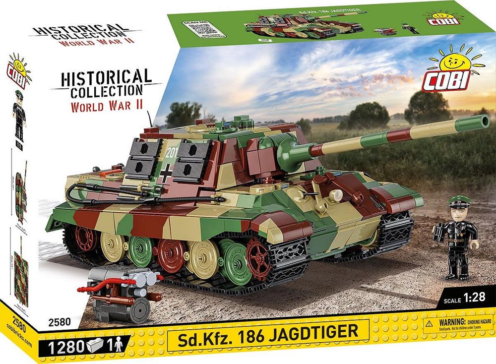 COBI HISTORICAL COLLECTION WWII SD.KFZ. 186 - JAGDTIGER 2580