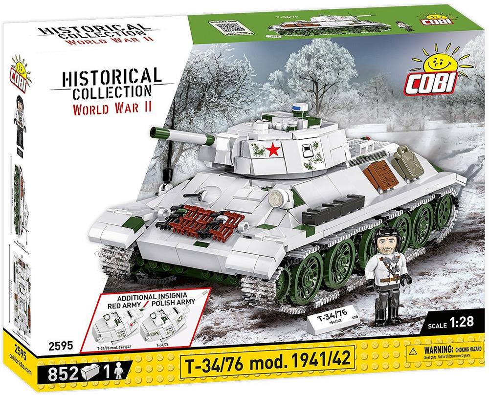 COBI HISTORICAL COLLECTION WWII T-34/76 MOD. 1941/42 2595