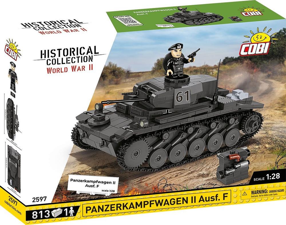 COBI HISTORICAL COLLECTION WWII PANZERKAMPFWAGEN II AUSF. F 2597