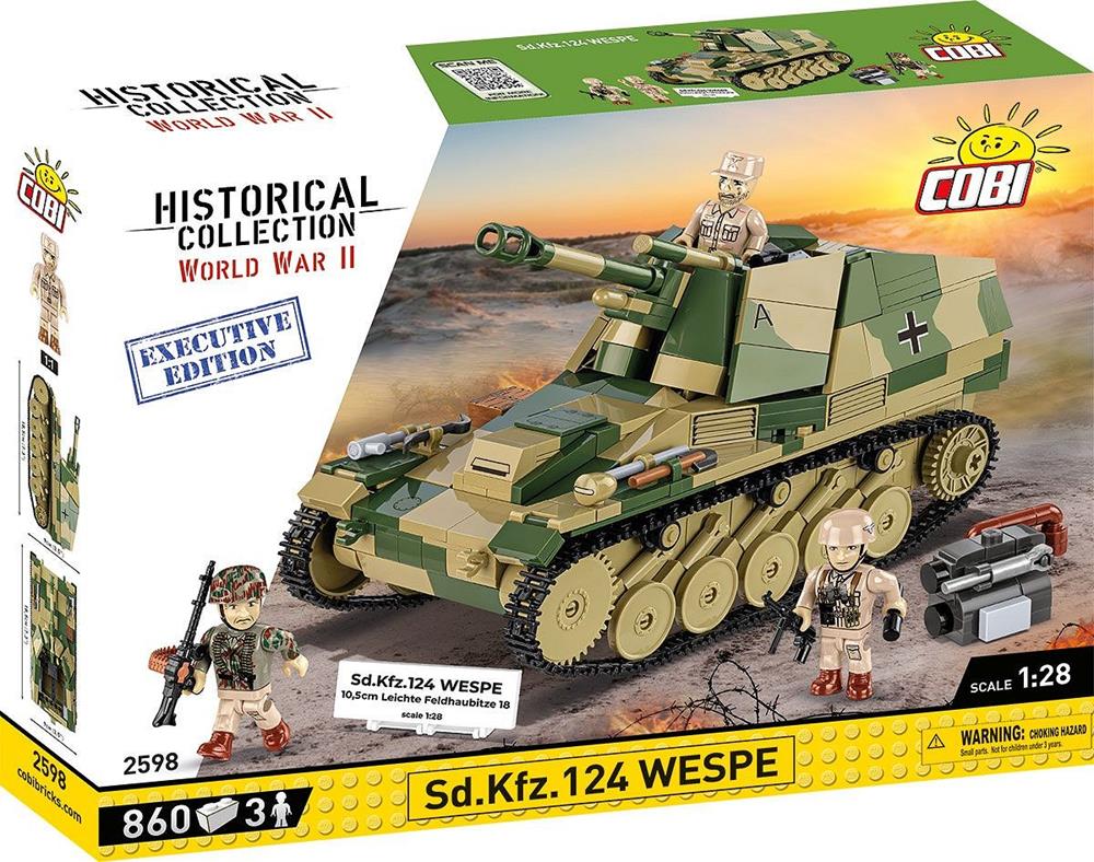 COBI HISTORICAL COLLECTION WWII SD.KFZ.124 WESPE EXECUTIVE EDITION 2598