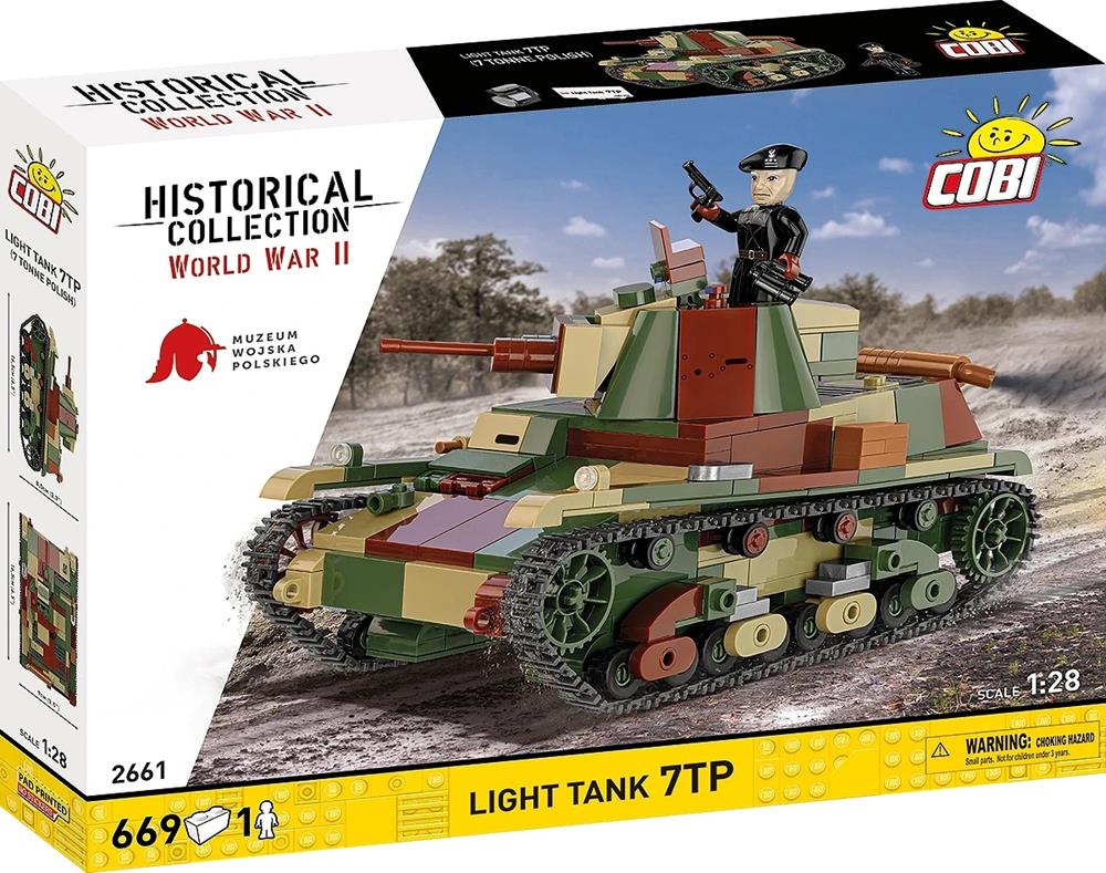 COBI HISTORICAL COLLECTION WWII LIGHT TANK 7TP 2661