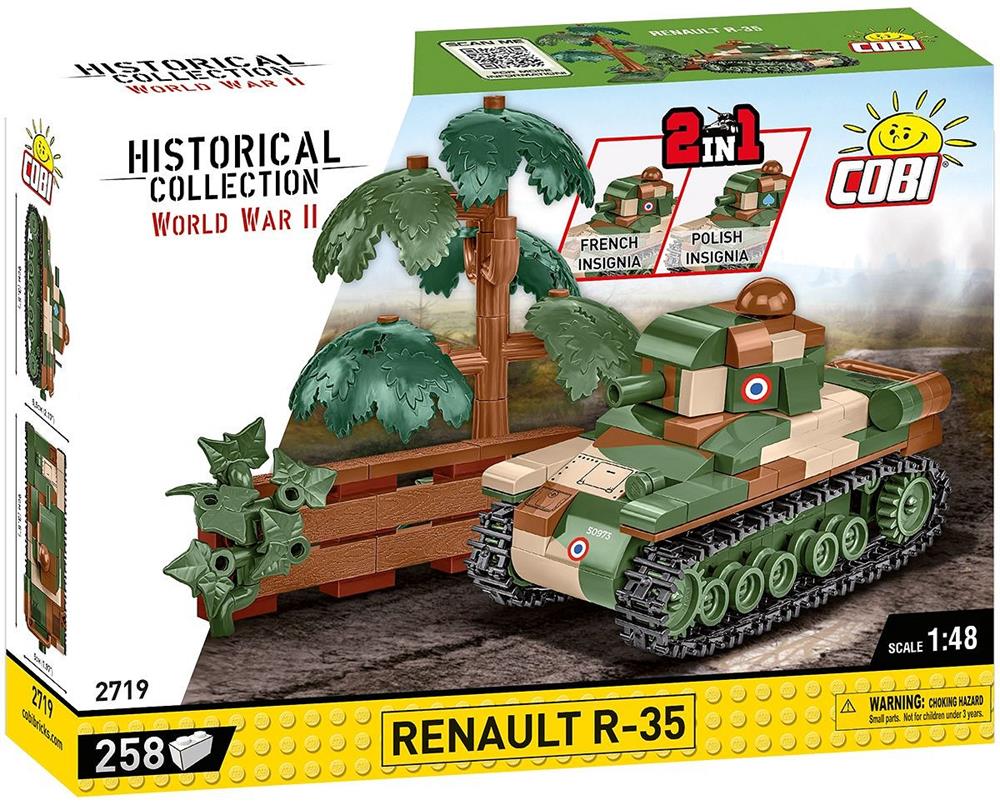 COBI HISTORICAL COLLECTION WWII RENAULT R-35 2719