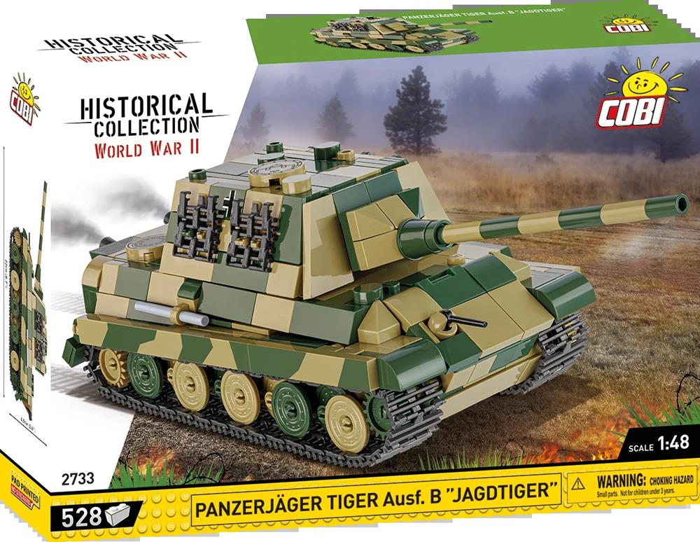 COBI HISTORICAL COLLECTION WWII PANZERJÄGER TIGER AUSF.B JAGDTIGER 2733