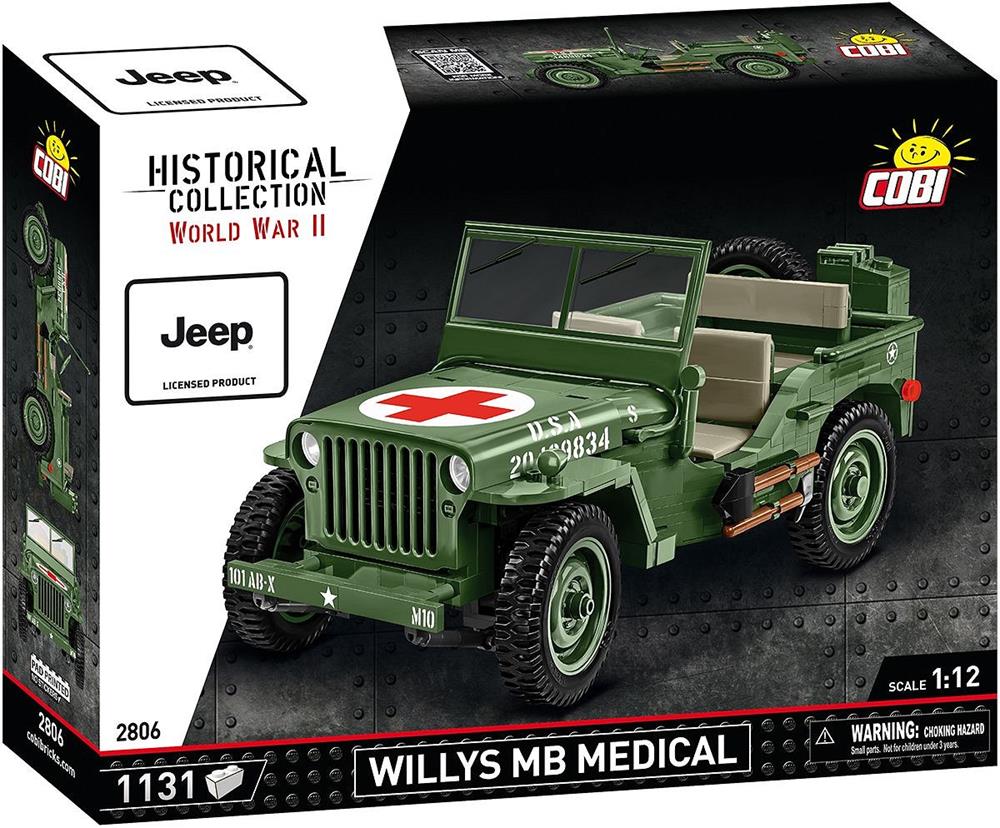 COBI HISTORICAL COLLECTION WWII WILLYS MB MEDICAL 2806