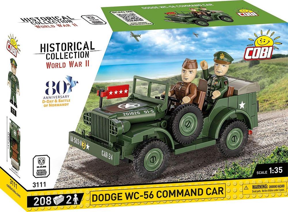 COBI HISTORICAL COLLECTION WWII DODGE WC-56 COMMAND CAR 3111