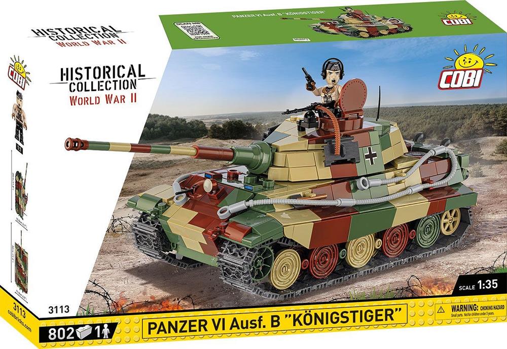 COBI HISTORICAL COLLECTION WWII PANZER VI AUSF. B KÖNIGSTIGER 3113