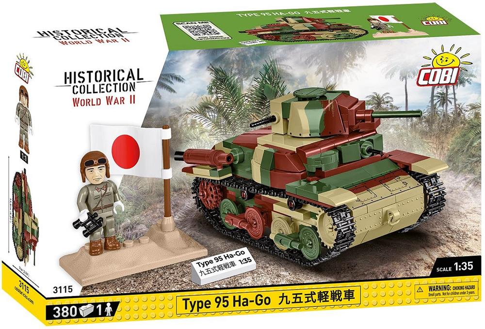 COBI HISTORICAL COLLECTION WWII TYPE 95 HA-GO 3115