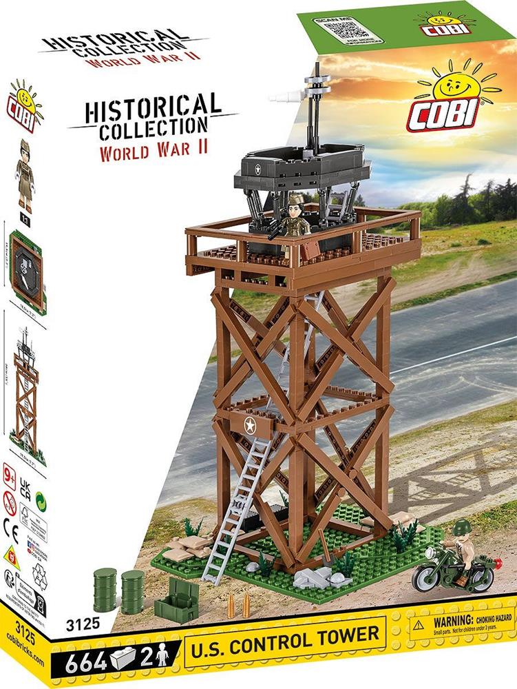 COBI HISTORICAL COLLECTION WWII U.S. CONTROL TOWER 3125