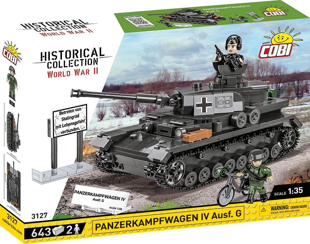 COBI HISTORICAL COLLECTION WWII PANZERKAMPFWAGEN IV AUSF.G 3127