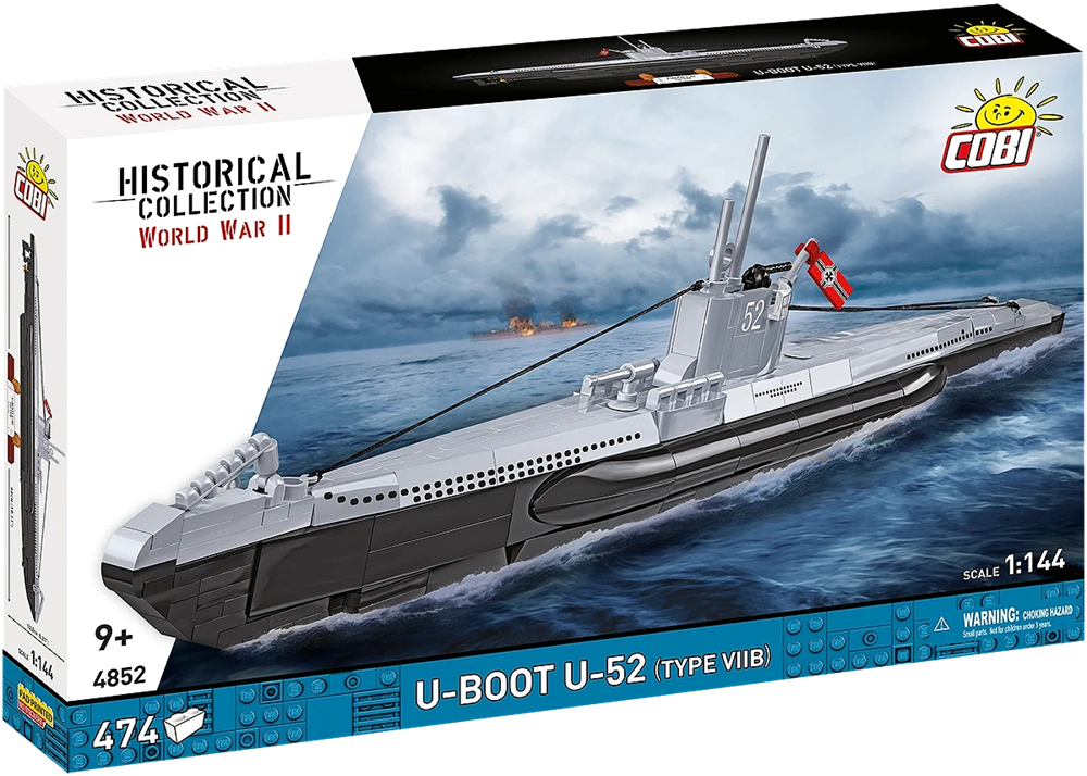 COBI HISTORICAL COLLECION WWII U-BOOT U-52 TIPO VIIB 4852