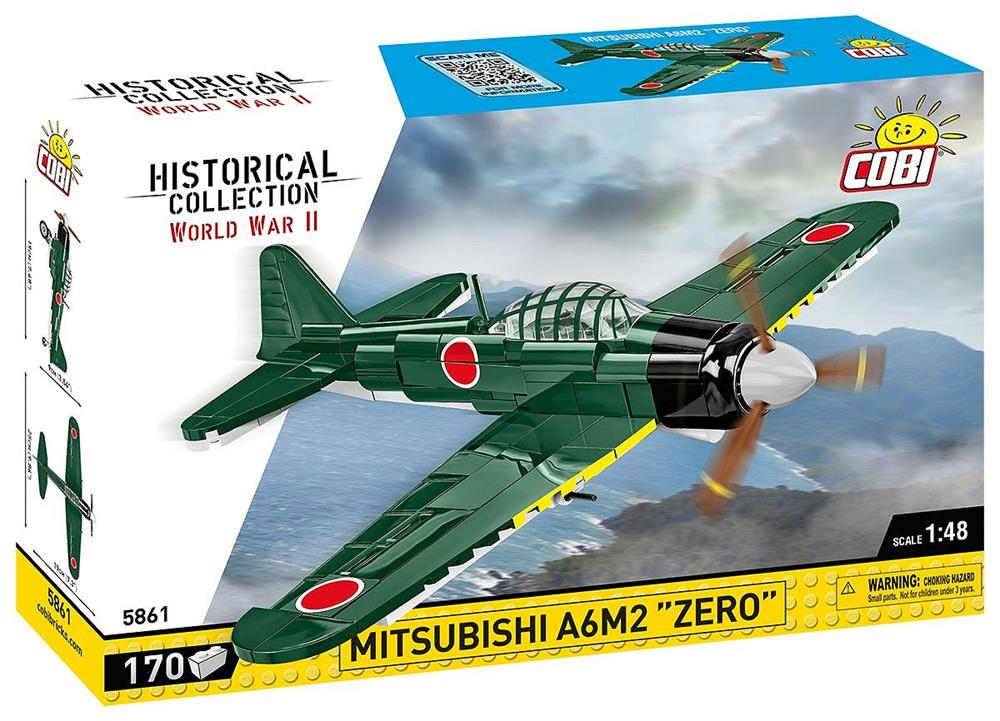 COBI HISTORICAL COLLECTION WWII MITSUBISHI A6M2 ''ZERO'' 5861
