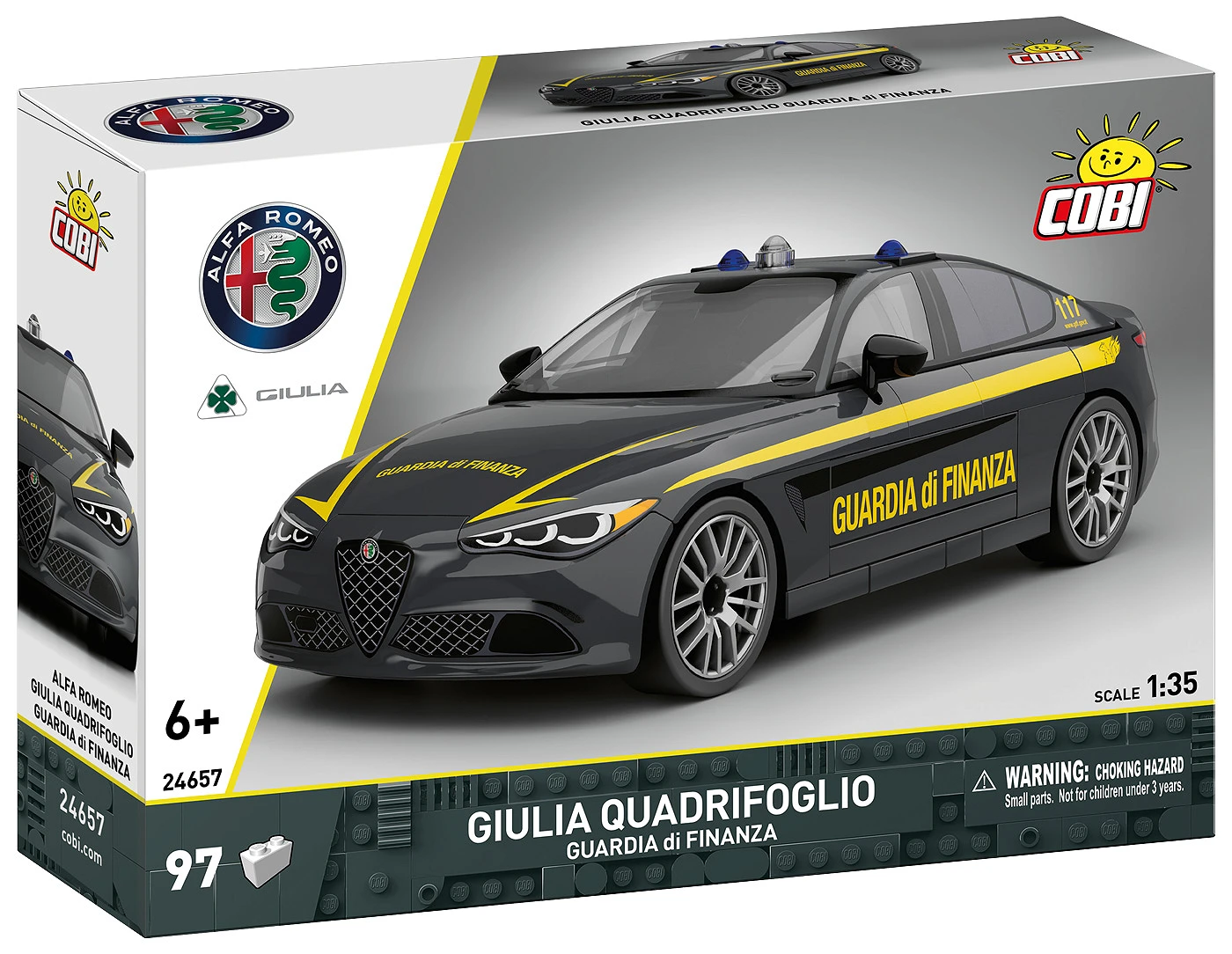 COBI CARS GIULIA QUADRIFOGLIO GUARDIA DI FINANZA 24657