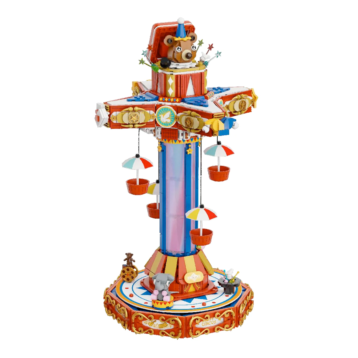 PANTASY SET DI MATTONCINI RETRÒ - GIOSTRA PARACADUTE DEL CIRCO PAN86003