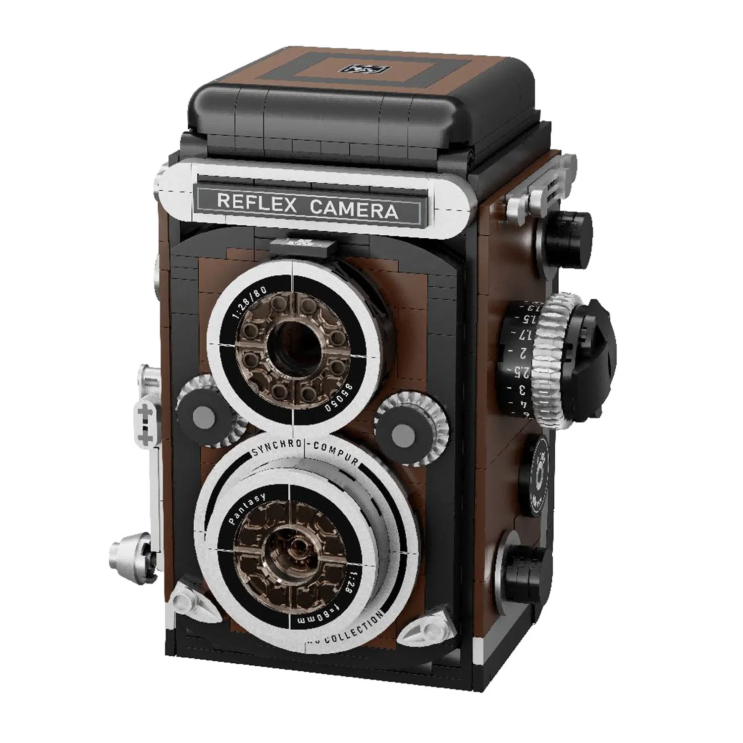 PANTASY SET DI MATTONCINI RETRÒ - FOTOCAMERA REFLEX A DOPPIO OBIETTIVO PAN85050