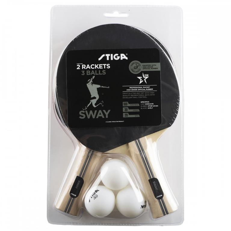 GARLANDO SET STIGA SWAY 2 RACCHETTE + 3 PALLINE 2C4-558