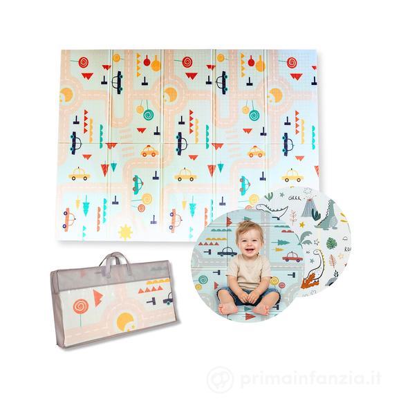 FAMILY NATION TAPPETO MONTESSORI PIEGHEVOLE 2 IN 1 - DINO FRIENDS