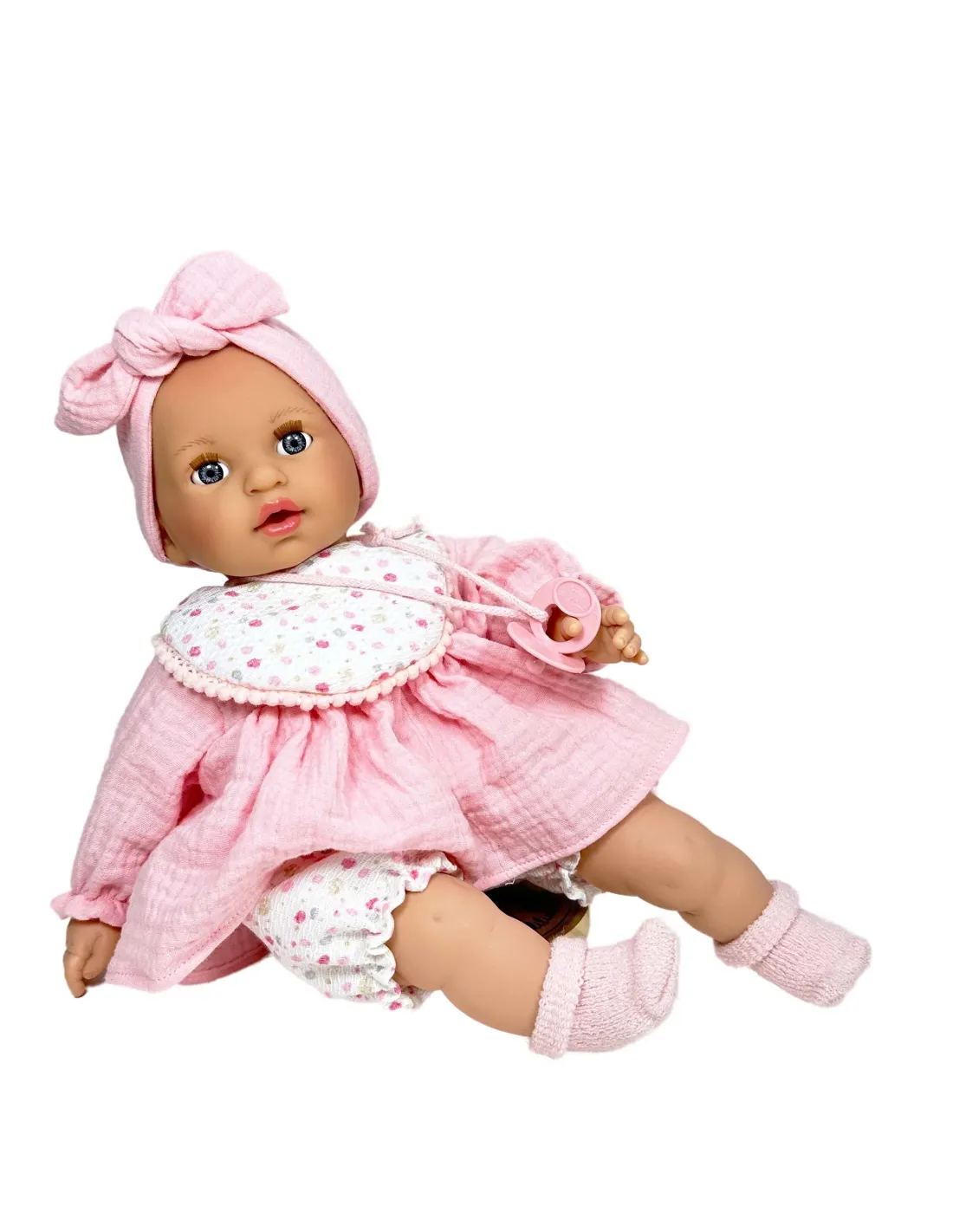 NINES D'ONIL BAMBOLA ÁLEX PINK MUSELIN 40 CM 4143